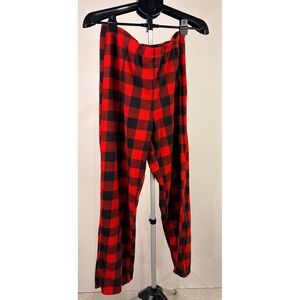 Wondershop Target Womens Red Black Buffalo Plaid Fleece Pajama Pants Large L